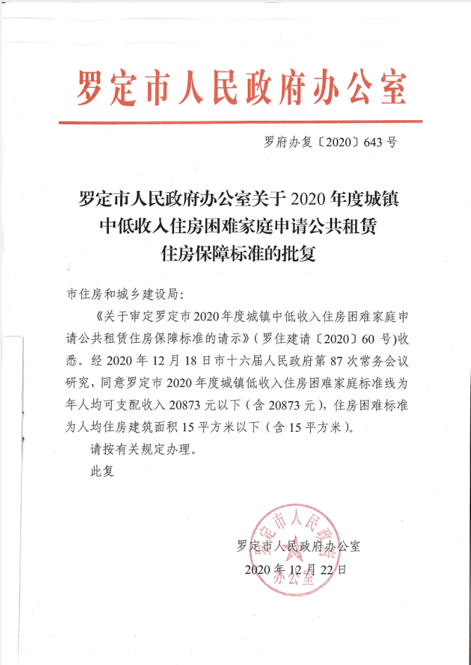 關(guān)于2020年度城鎮(zhèn)中低收入住房困難家庭申請公共租賃住房保障標(biāo)準(zhǔn)的批復(fù).png